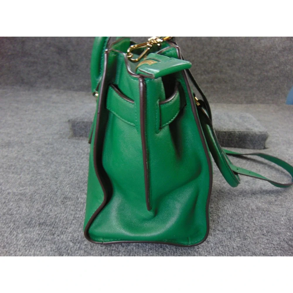 Michael Kors Hamilton Satchel Green Gold‎ Hardware 30F4GHXS3L Crossbody Bag